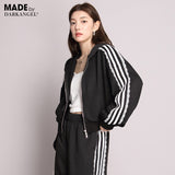 サイドラインダブルジップパーカー