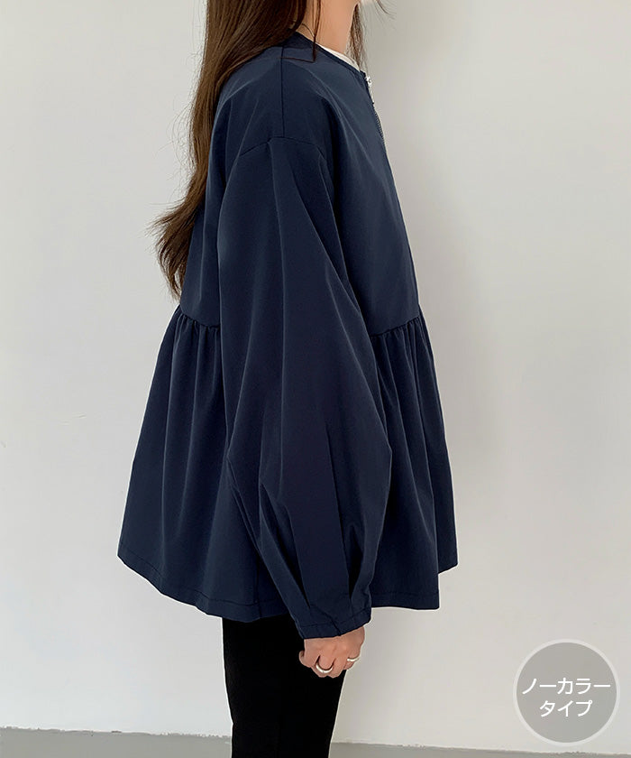 選べる2タイプ フレアブルゾン