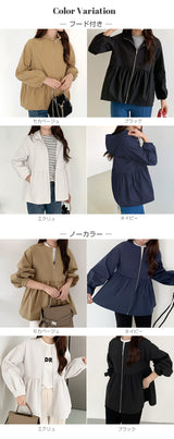 選べる2タイプ フレアブルゾン