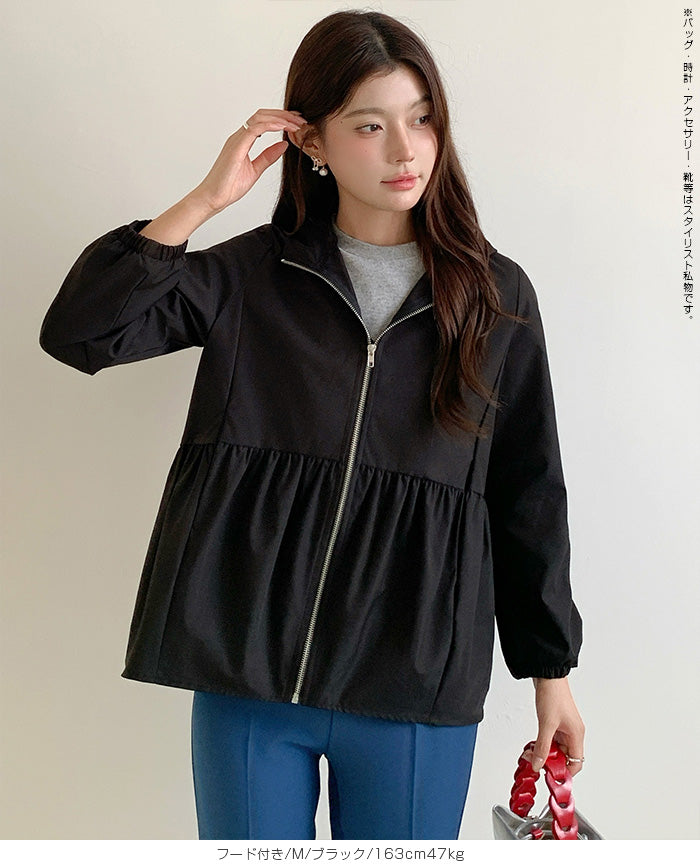 選べる2タイプ フレアブルゾン