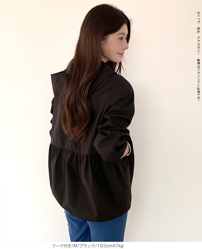 選べる2タイプ フレアブルゾン