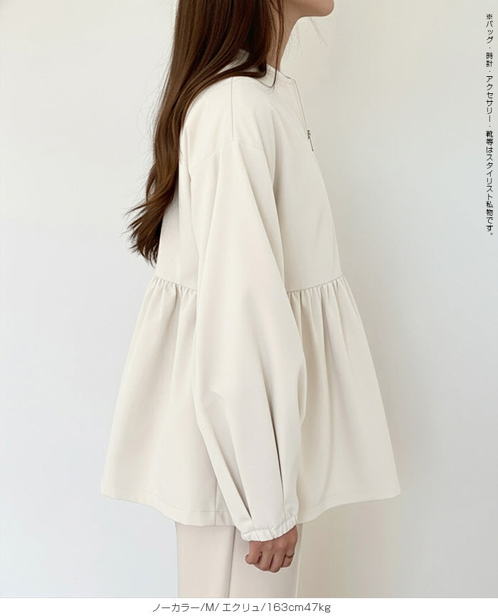 選べる2タイプ フレアブルゾン