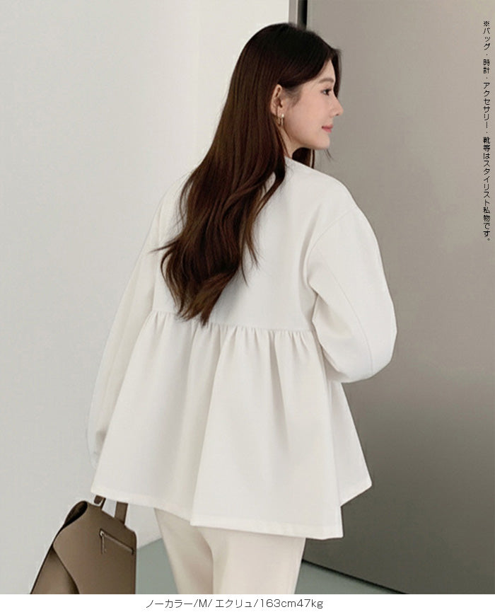 選べる2タイプ フレアブルゾン