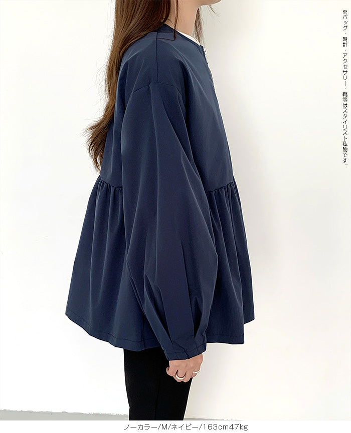 選べる2タイプ フレアブルゾン