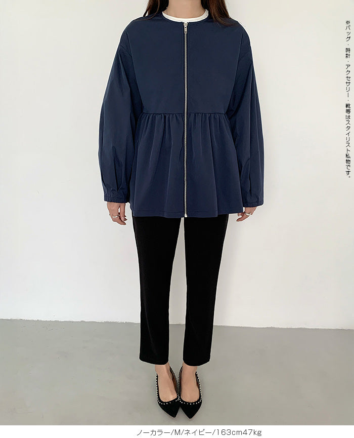 選べる2タイプ フレアブルゾン