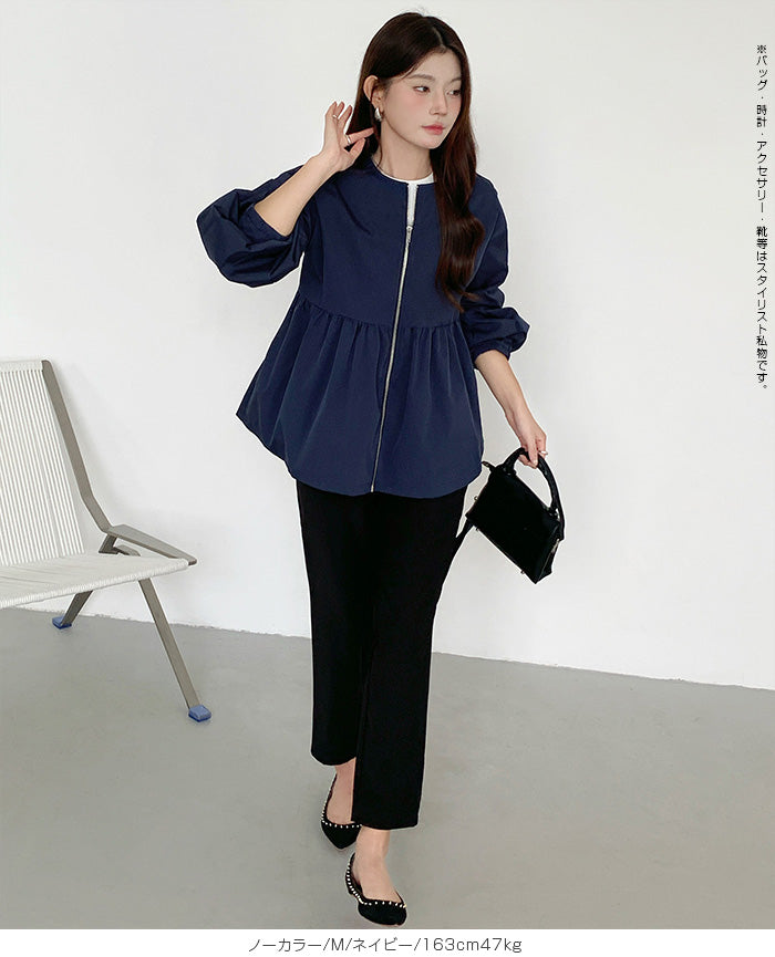 選べる2タイプ フレアブルゾン