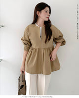 選べる2タイプ フレアブルゾン