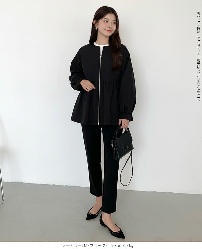 選べる2タイプ フレアブルゾン