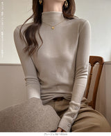 ベーシックリブタートルトップス