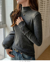 ベーシックリブタートルトップス