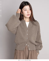 04color 02size キーネックカーディガン