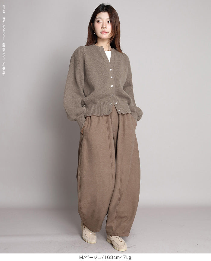 04color 02size キーネックカーディガン