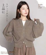 04color 02size キーネックカーディガン