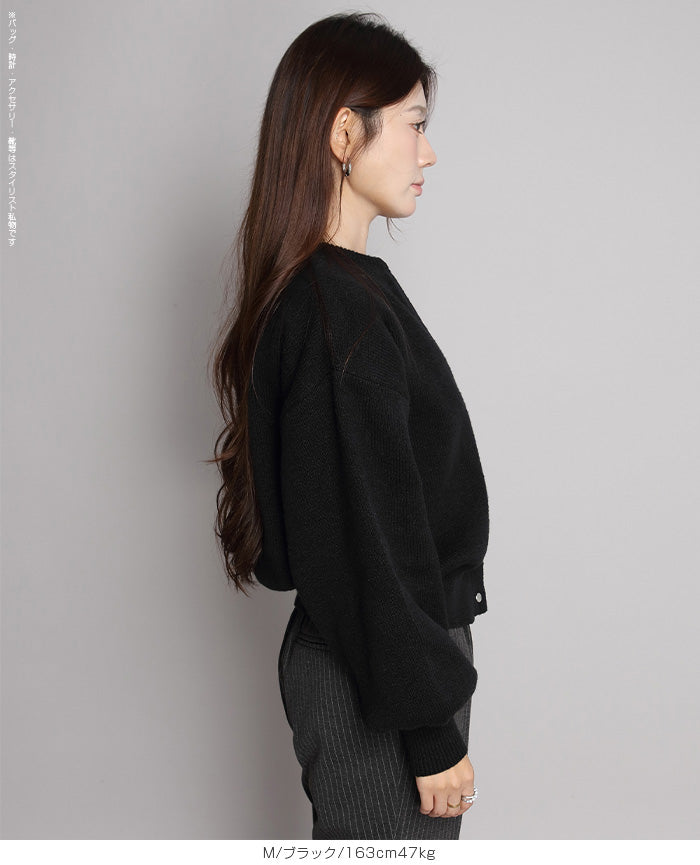 04color 02size キーネックカーディガン