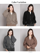 04color 02size キーネックカーディガン