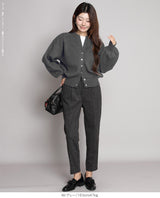 04color 02size キーネックカーディガン