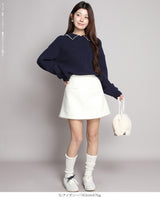 メルトンスカートショートパンツ