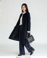 上品見え 裏起毛ワイドパンツ