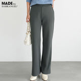 上品見え 裏起毛ワイドパンツ