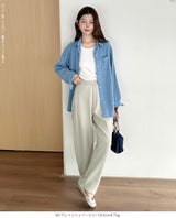 ツイル調ストレッチ裏起毛カーブパンツ