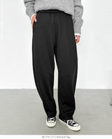 ツイル調ストレッチ裏起毛カーブパンツ