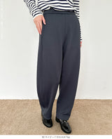 ツイル調ストレッチ裏起毛カーブパンツ