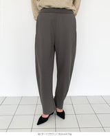 ツイル調ストレッチ裏起毛カーブパンツ