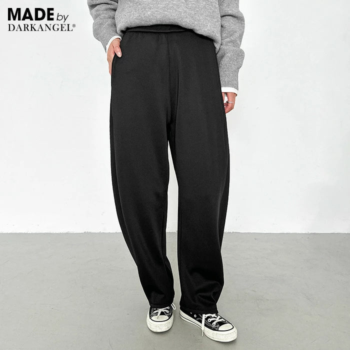 04color ツイル調ストレッチ裏起毛カーブパンツ