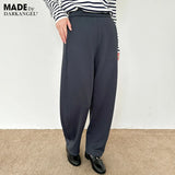 04color ツイル調ストレッチ裏起毛カーブパンツ