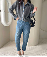 フェイクレイヤードカーディガン