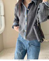 フェイクレイヤードカーディガン