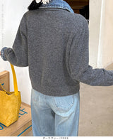 フェイクレイヤードカーディガン