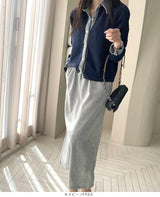 フェイクレイヤードカーディガン