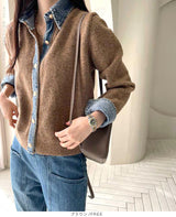 フェイクレイヤードカーディガン