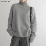 カシミヤタッチハイネックニット