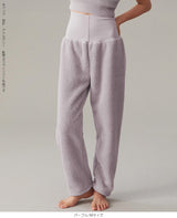 腹巻付きモールニットルームパンツ