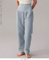 腹巻付きモールニットルームパンツ