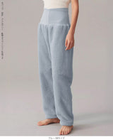 腹巻付きモールニットルームパンツ