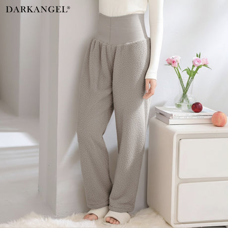 腹巻付きモールニットルームパンツ