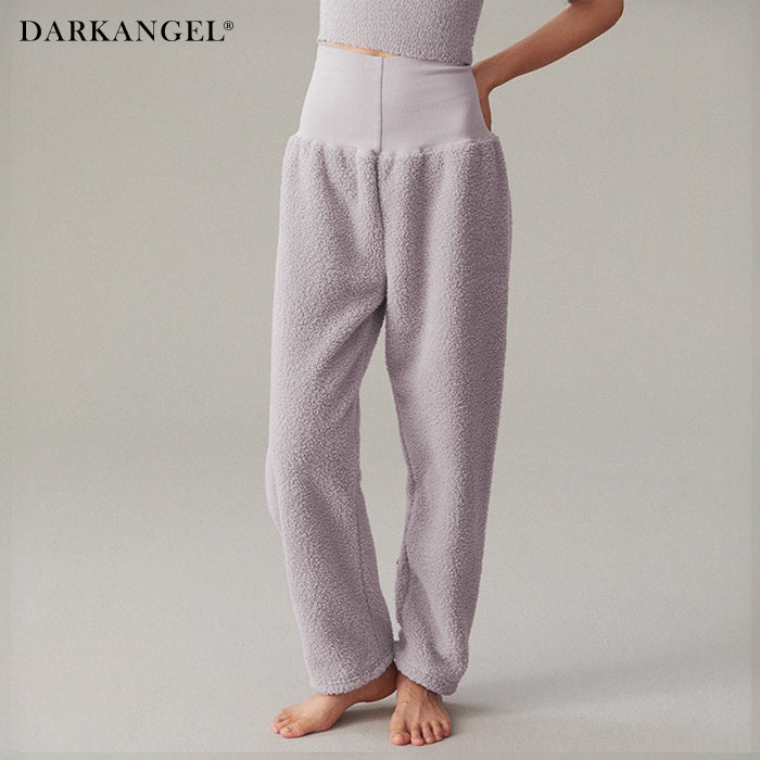 腹巻付きモールニットルームパンツ