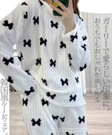 リボンプリントルームウェアセットアップ