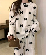 リボンプリントルームウェアセットアップ