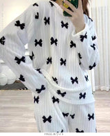 リボンプリントルームウェアセットアップ