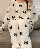 リボンプリントルームウェアセットアップ