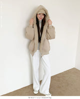 【2WAY】リバーシブル フェイクファー パーカー