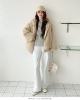 【2WAY】リバーシブル フェイクファー パーカー