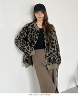 レオパード柄カーディガン
