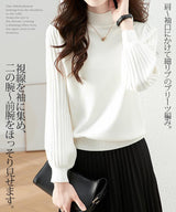 プリーツスリーブニット