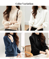 プリーツスリーブニット