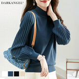 プリーツスリーブニット